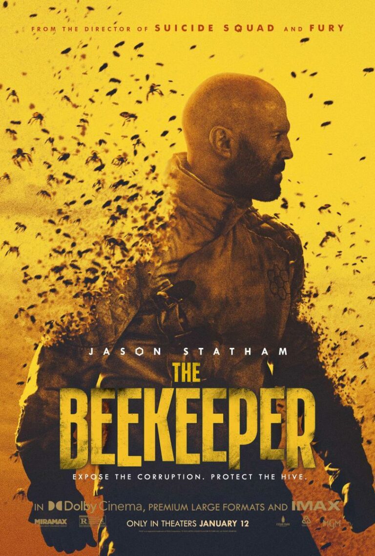 The Beekeeper movie poster available to stream on TVSphere IPTV